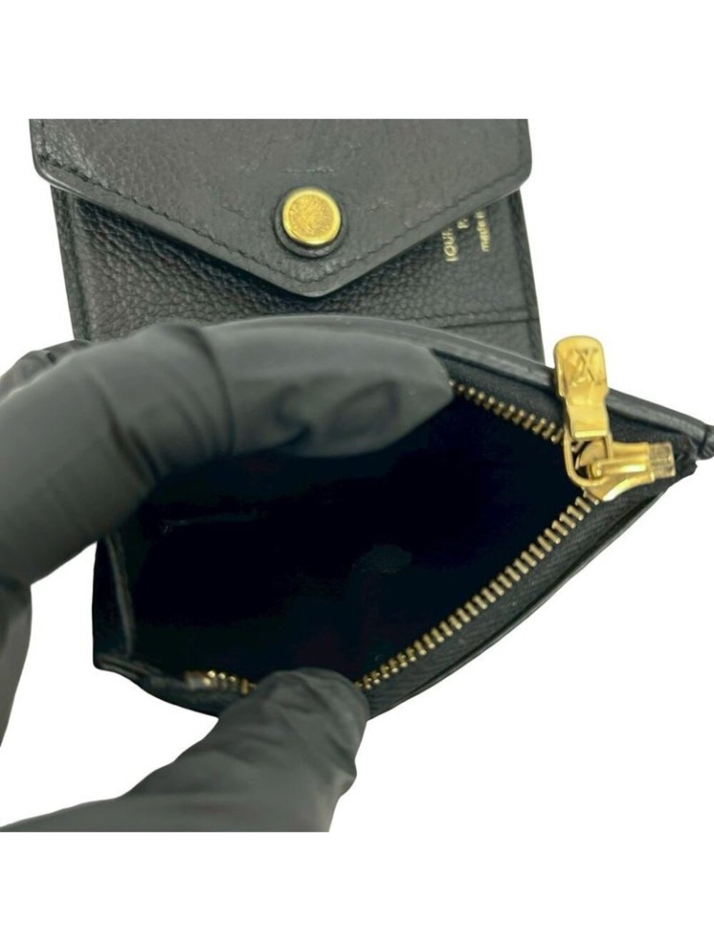★SOLD★ Louis Vuitton Portefeuille Zoe Monogram Empreinte Leather Trifold Mini - Picture 10 of 10
